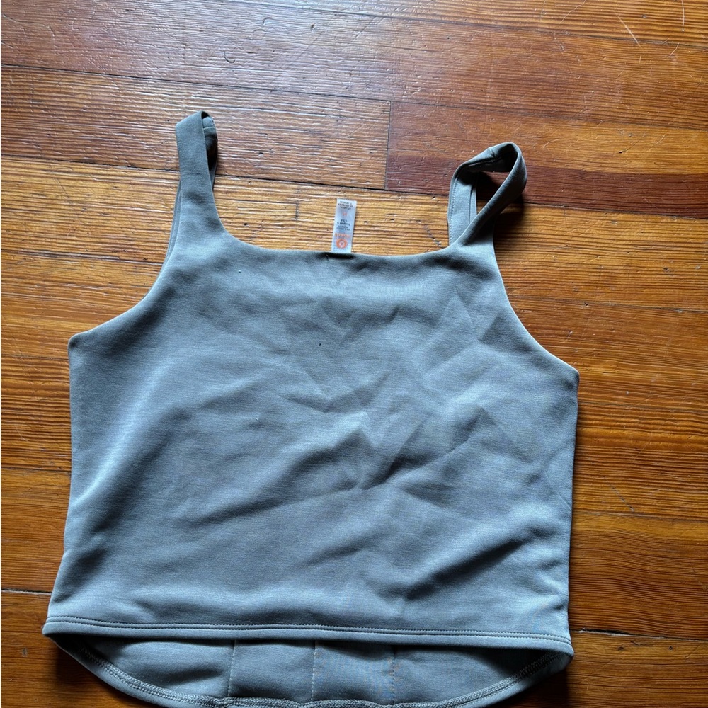 Mono B Gray Crop Top
